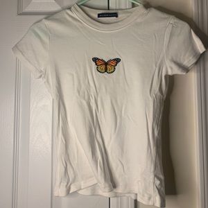 brandy melville butterfly top